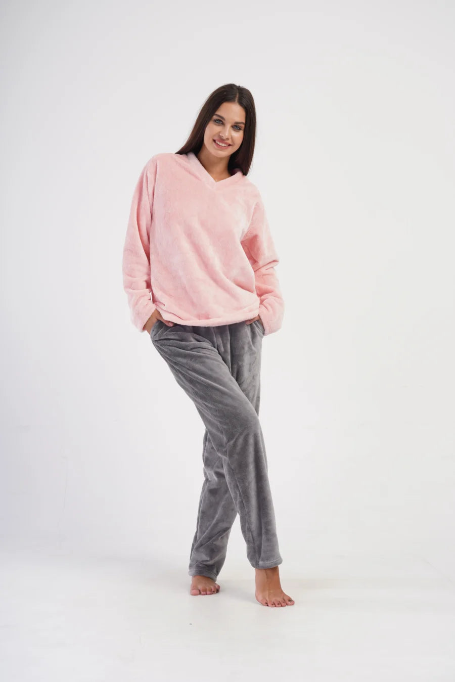 Piżama Damska Softowa Vienetta Cozy Glow, Różowy, r. S-XL