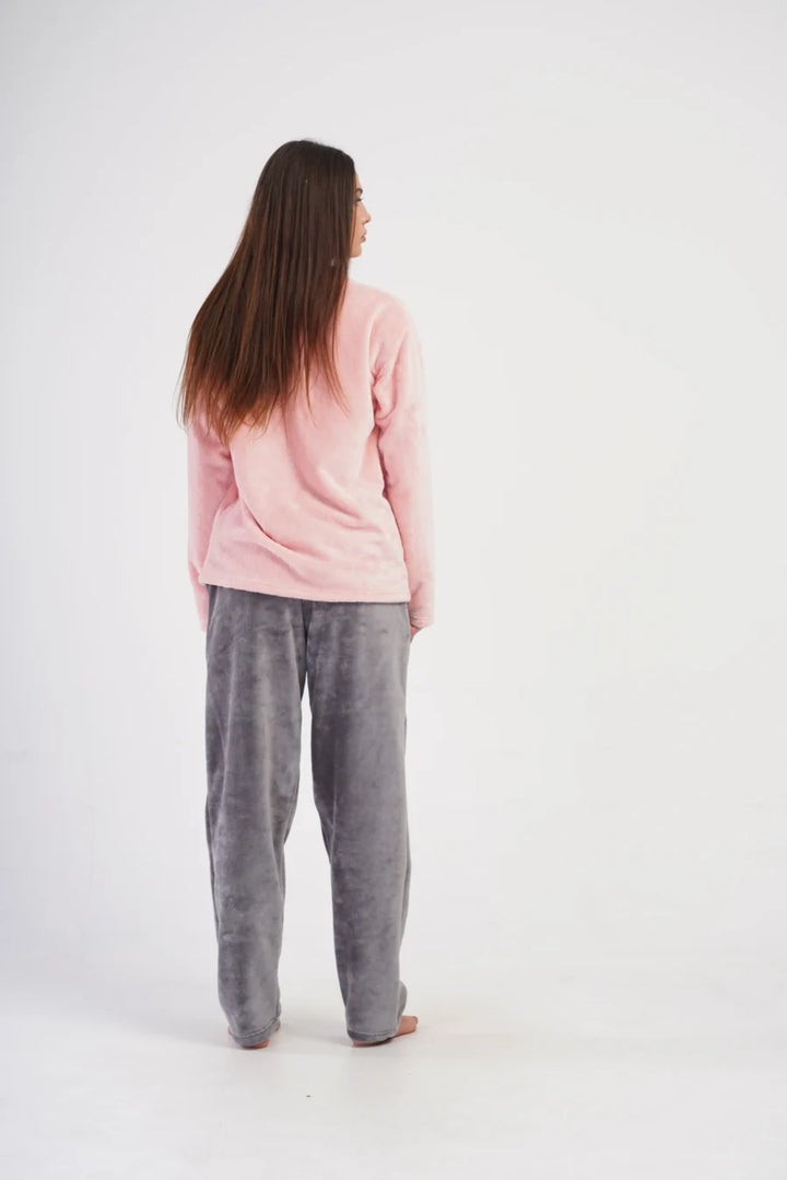 Piżama Damska Softowa Vienetta Cozy Glow, Różowy, r. S-XL