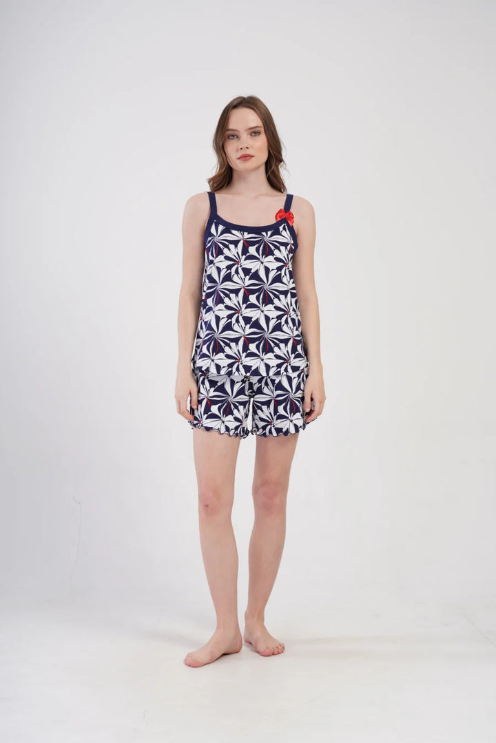 Piżama Damska Vienetta Free Soul, Granatowy, 1XL-4XL