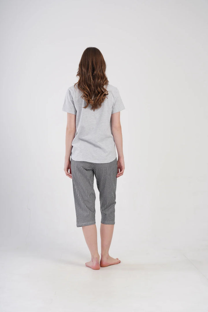 Piżama Damska Vienetta Teddy, Szary, r. 1XL-4XL