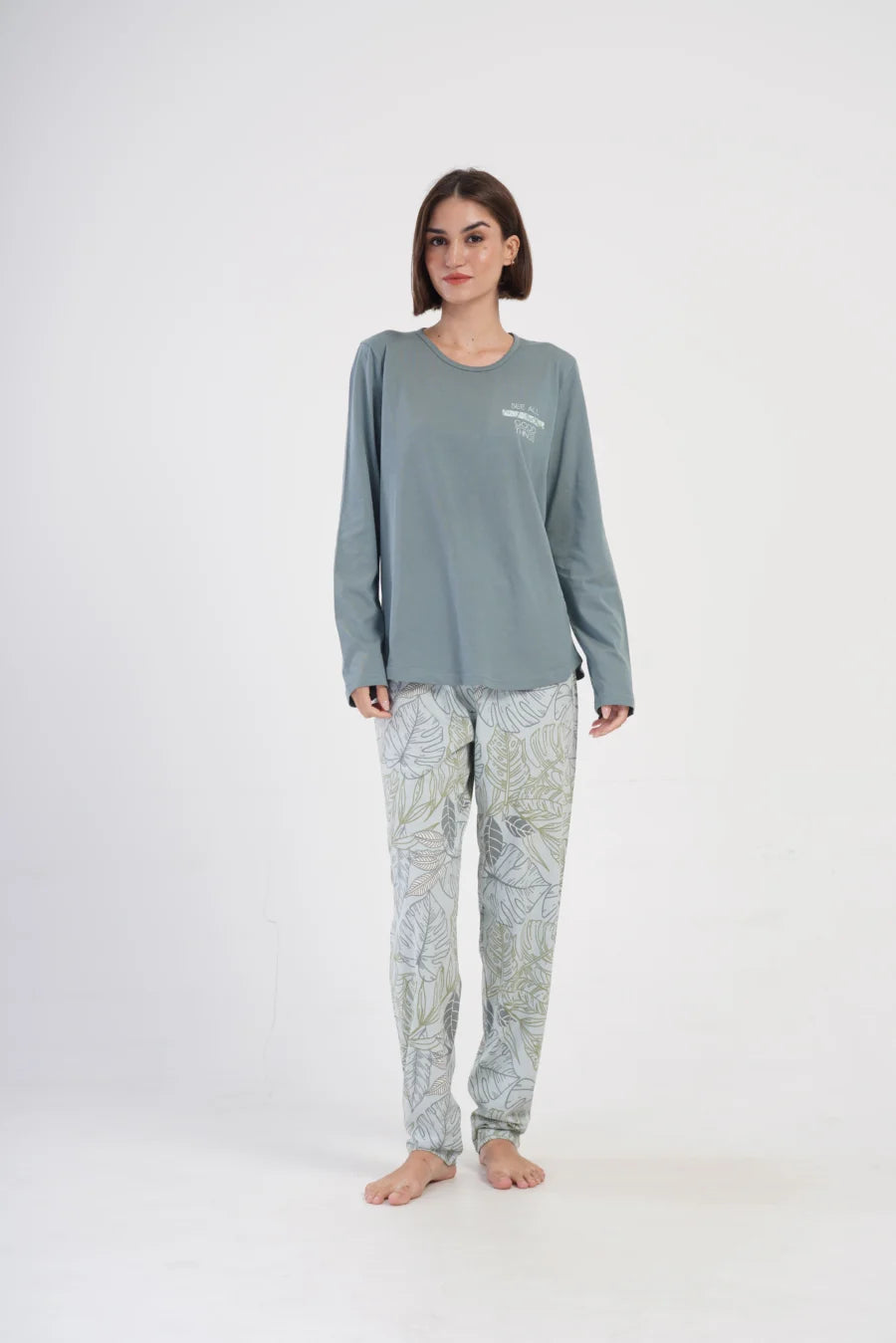 Piżama Damska Vienetta Good Thing, Zielony, r. 1XL-4XL