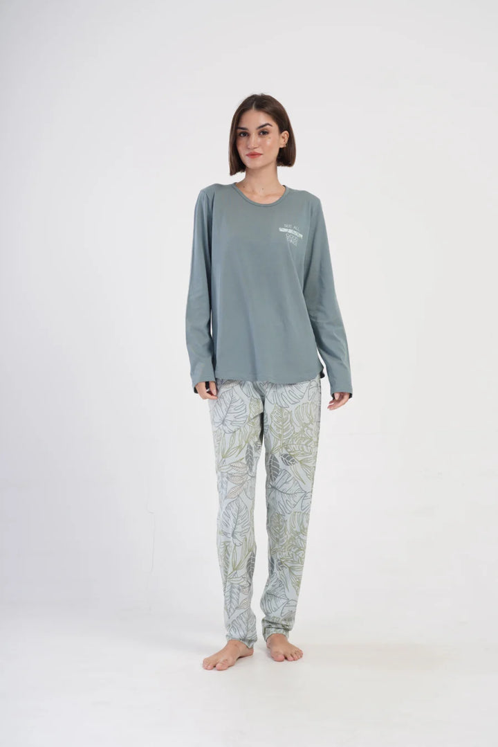 Piżama Damska Vienetta Good Thing, Zielony, r. 1XL-4XL