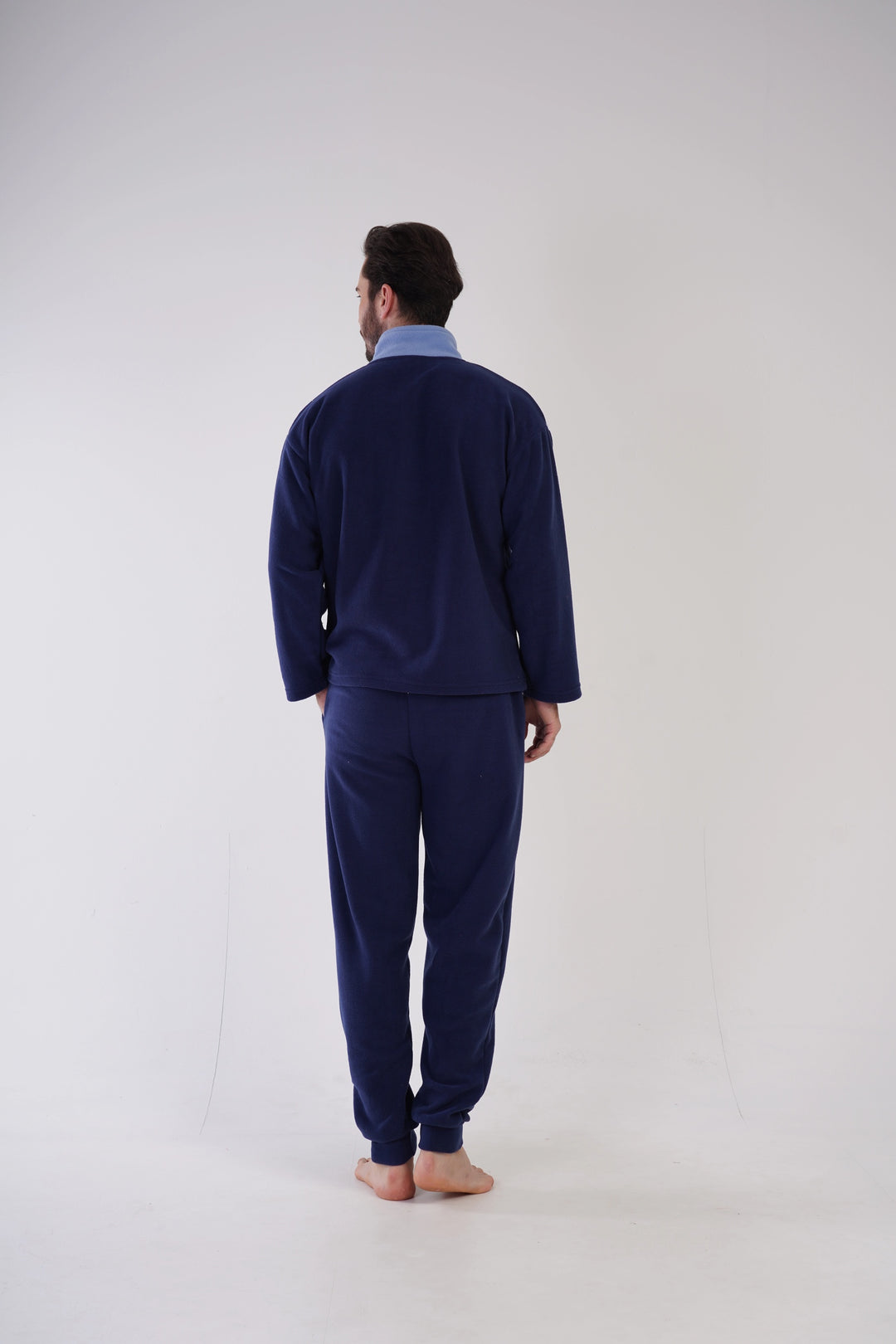 Piżama Męska polarowa Vienetta Look Forward, granatowy, r. M-XXL