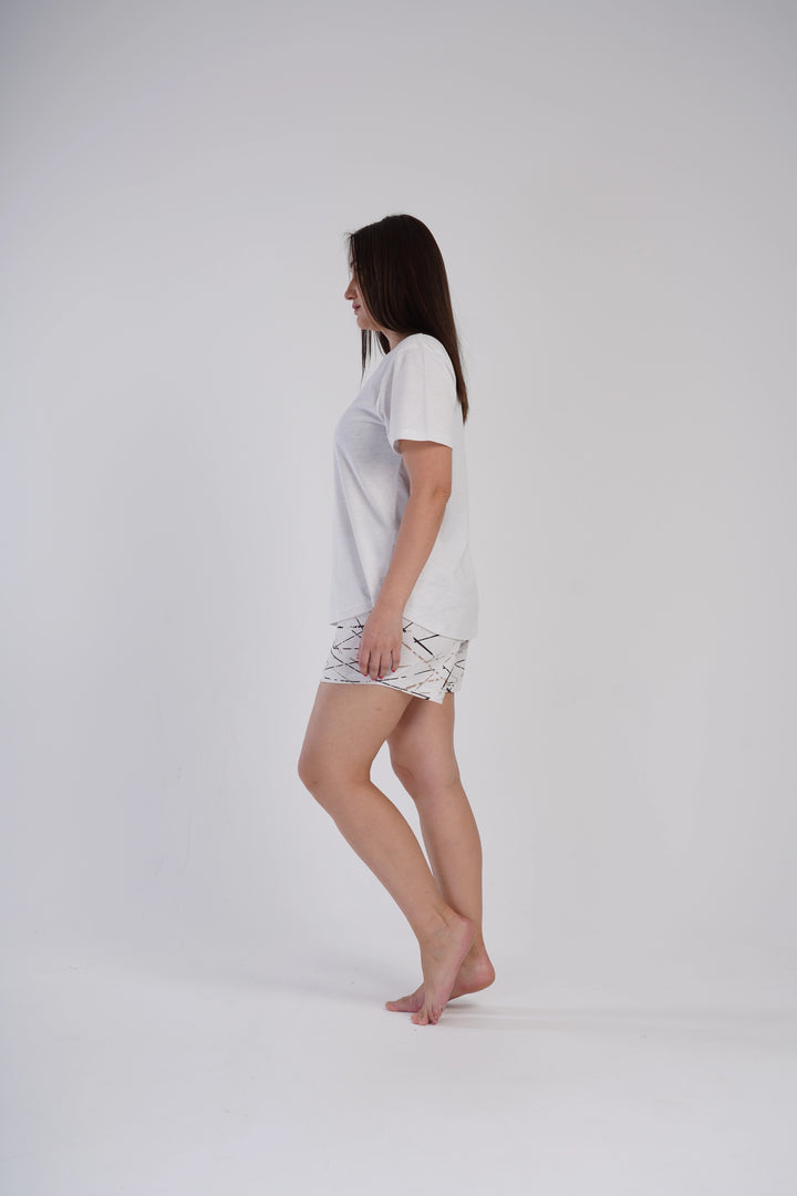 Piżama Damska Vienetta Flowery Bouquet, Szary, r. 1XL-4XL