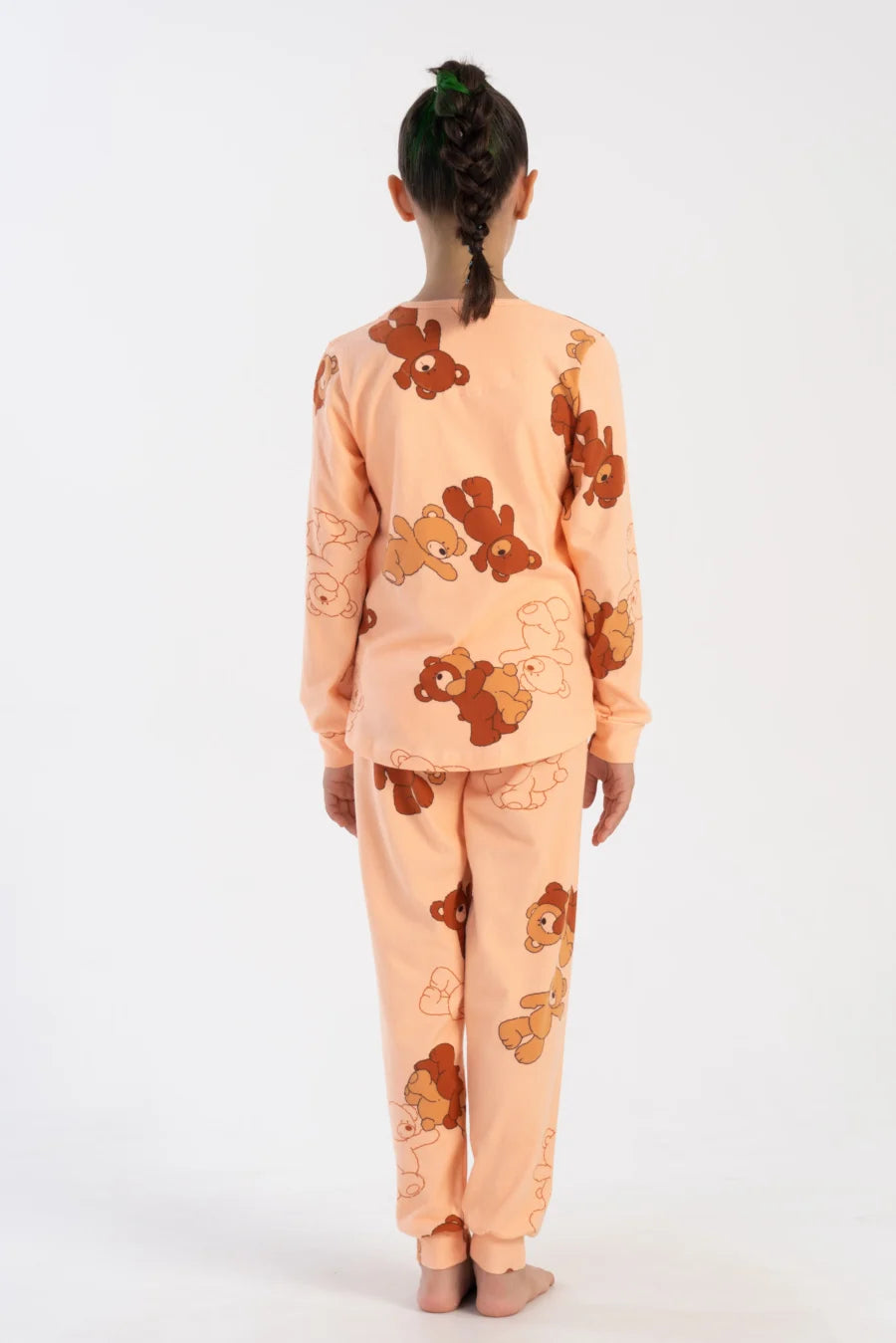 Piżama dziewczęca Vienetta Sweet Bears, Brzoskwiniowy, r. 128 - 158