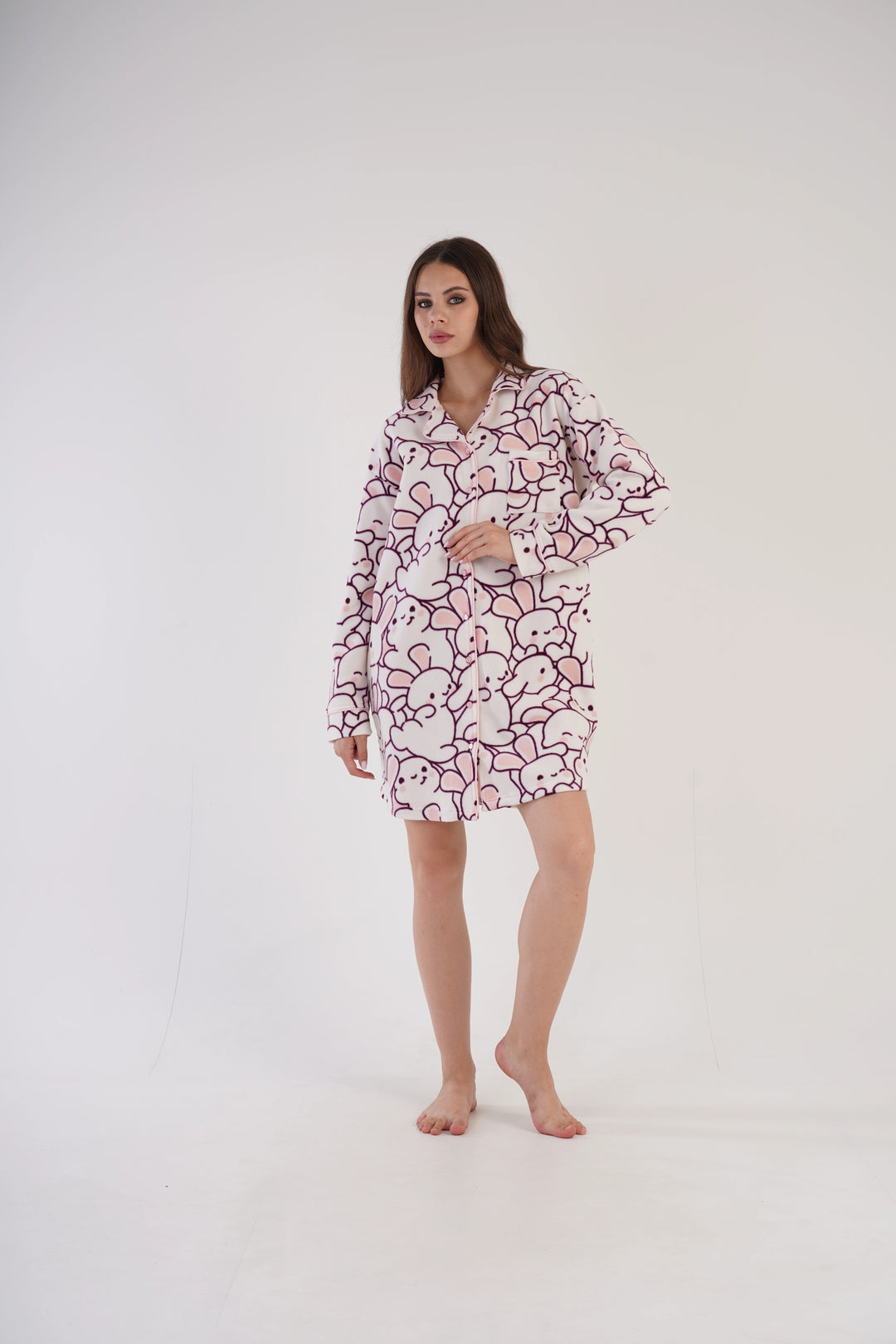 Koszula Nocna polarowa Arctic Angels' , ecru, r. S-XL