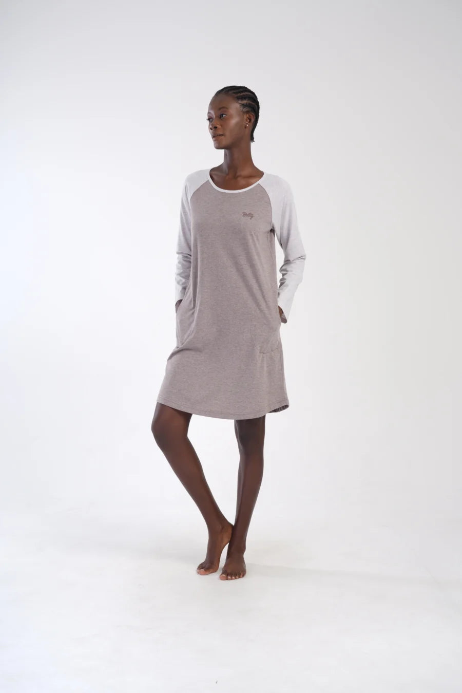 Koszula Nocna Damska Vienetta, Elegance, Beżowy, r. S - XL