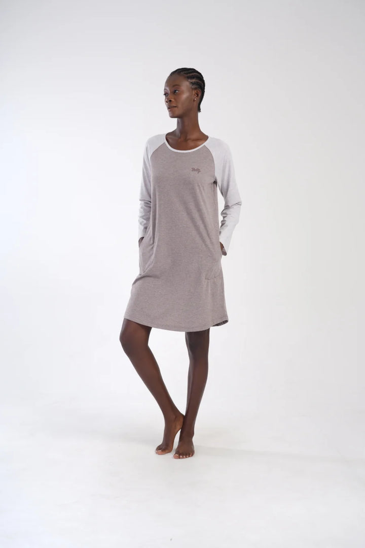 Koszula Nocna Damska Vienetta, Elegance, Beżowy, r. S - XL