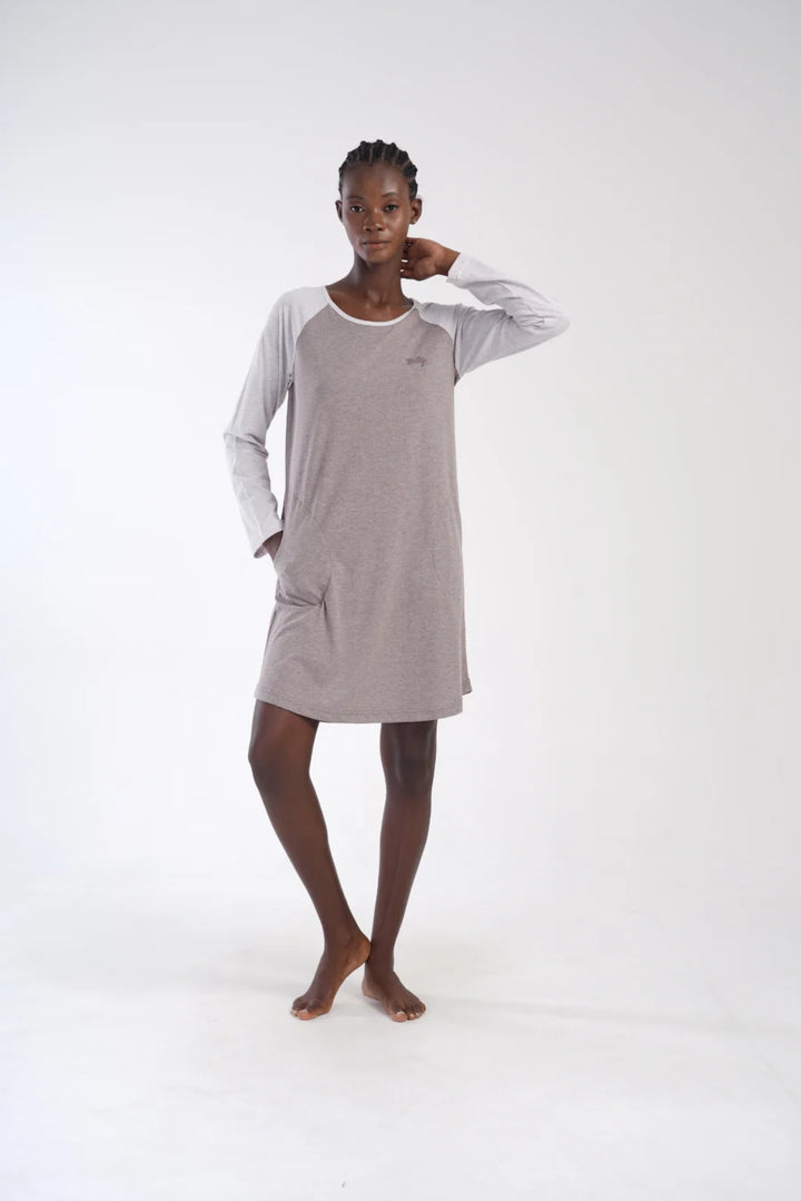 Koszula Nocna Damska Vienetta, Elegance, Beżowy, r. S - XL