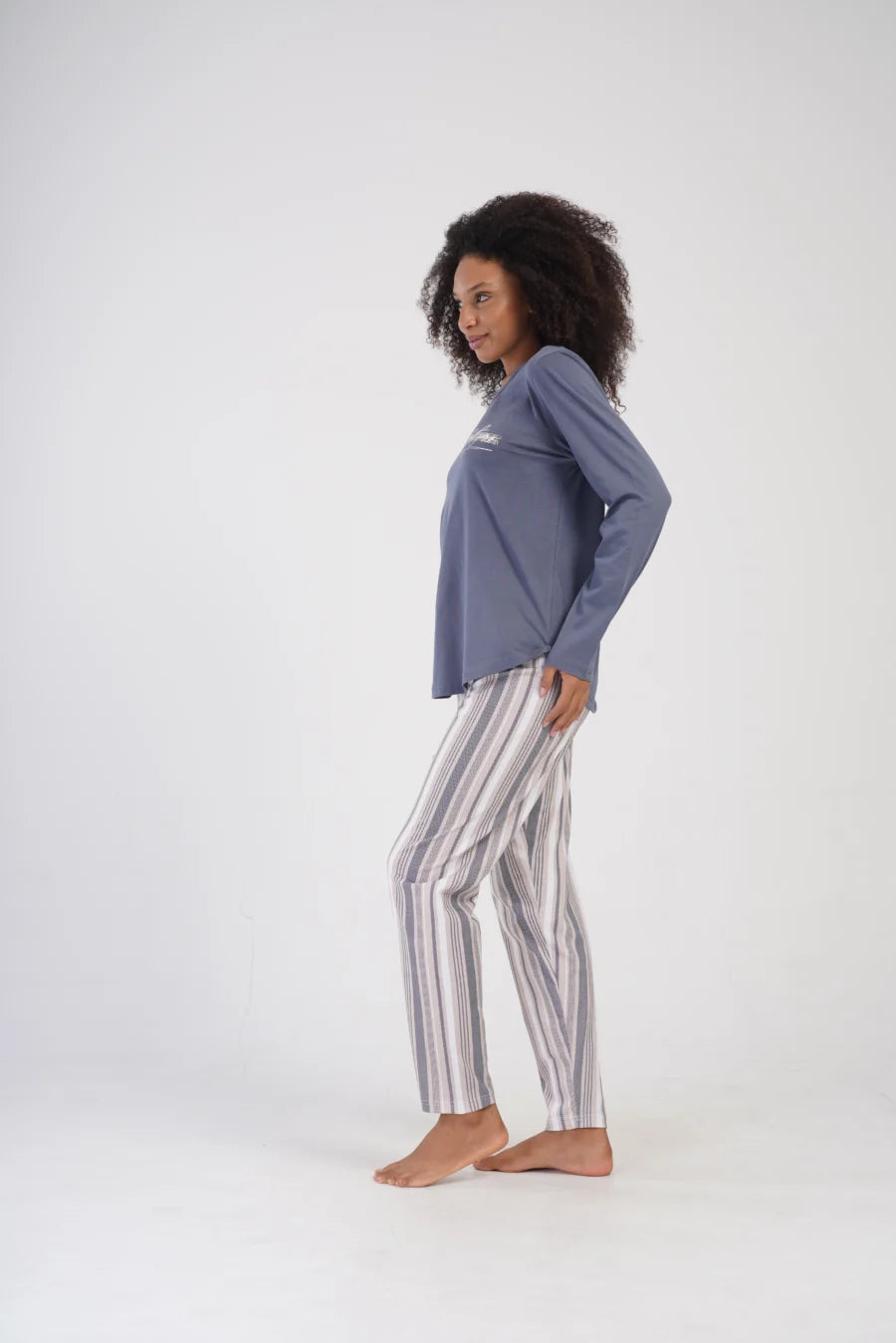 Piżama Damska Vienetta All Yours, Niebieski, r. 1XL-4XL