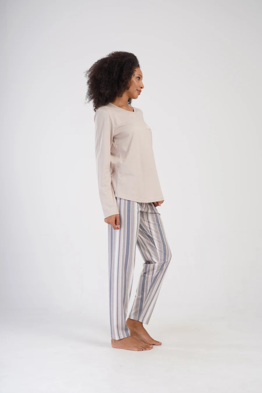 Piżama Damska Vienetta All Yours, Beżowy, r. 1XL-4XL