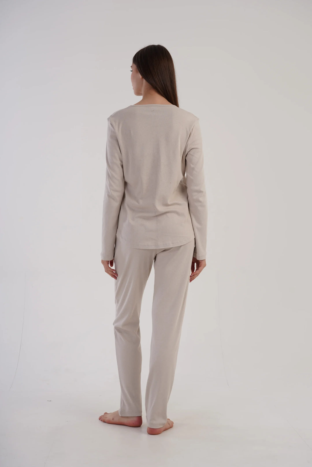 Piżama Damska Vienetta White Doggy , Beżowy, r. S-XL