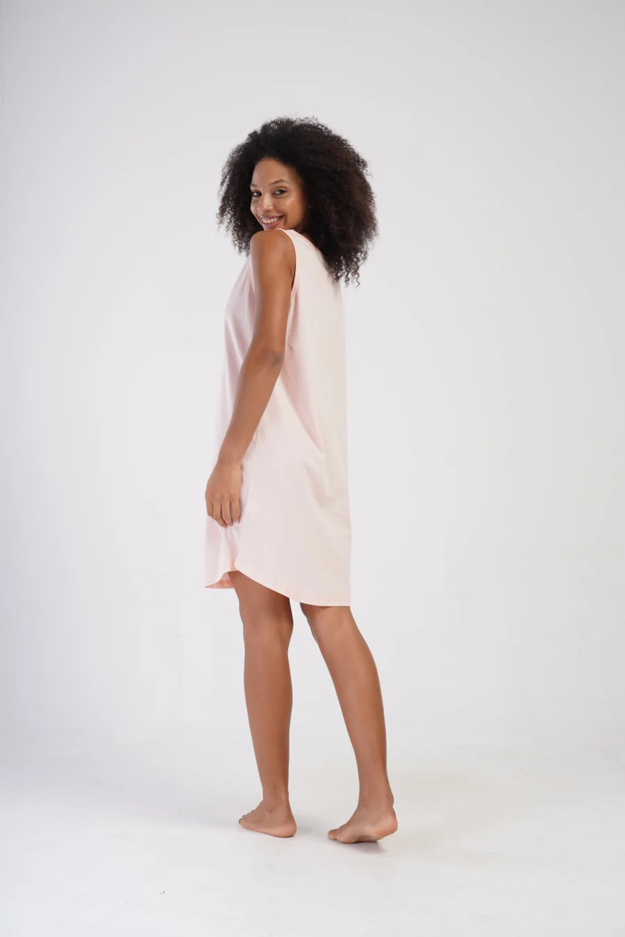 Koszula Nocna Damska Beach Vibes, Różowy, r. 1XL - 4XL