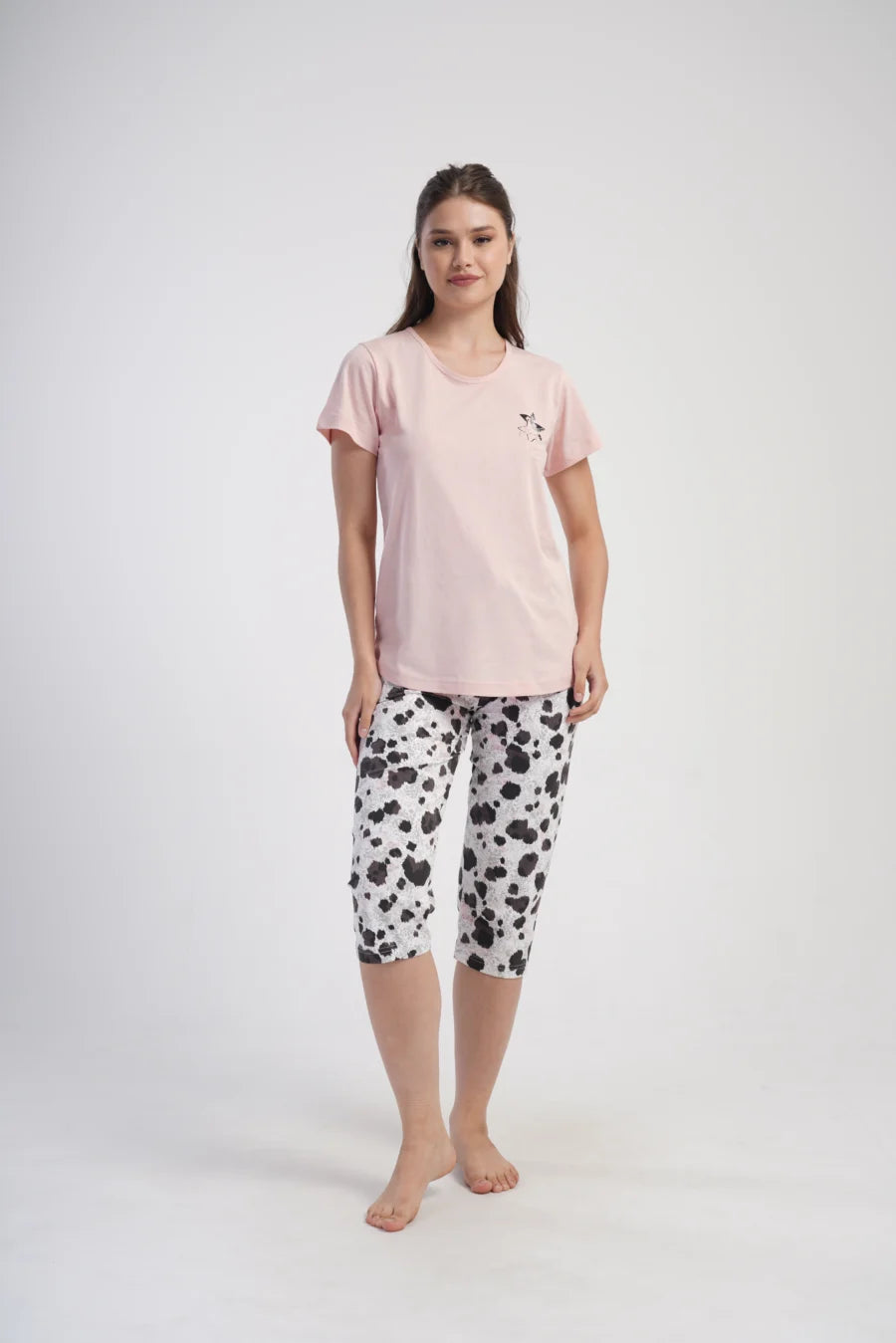 Piżama Damska Vienetta Magic Stars, Różowy r. L-XXL