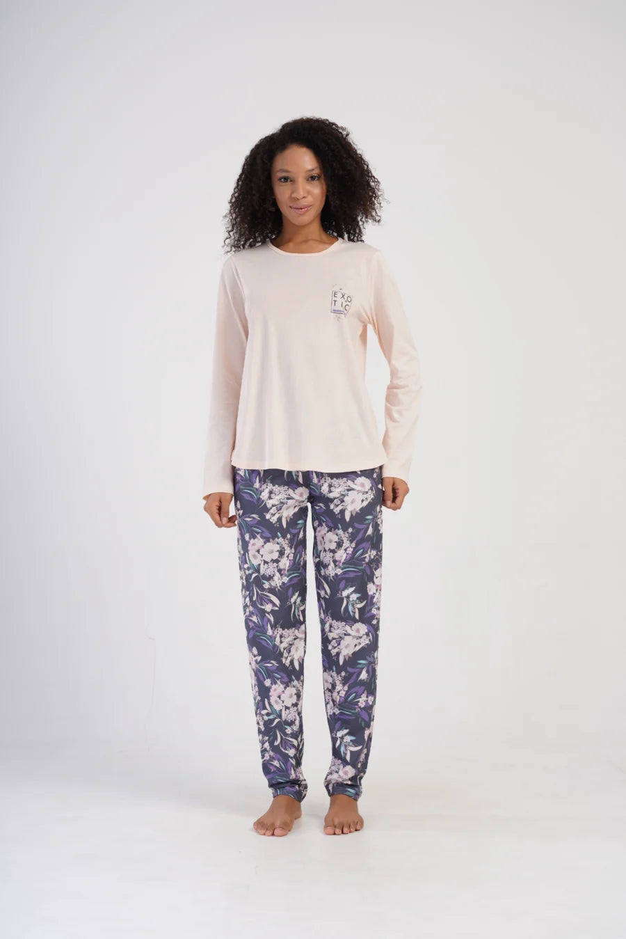 Piżama Damska Vienetta Exotic, Różowy, r. 1XL-4XL