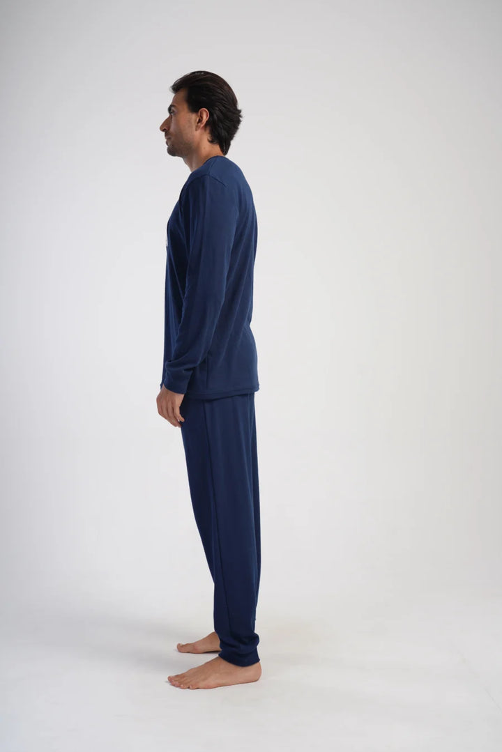 Piżama Męska Vienetta Bear Dreams, Granatowy, r. M-XXL