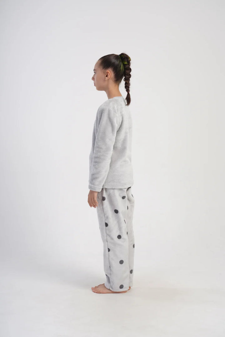 Piżama dziewczęca Vienetta Cute Cats, Grafitowa, r. 128-164