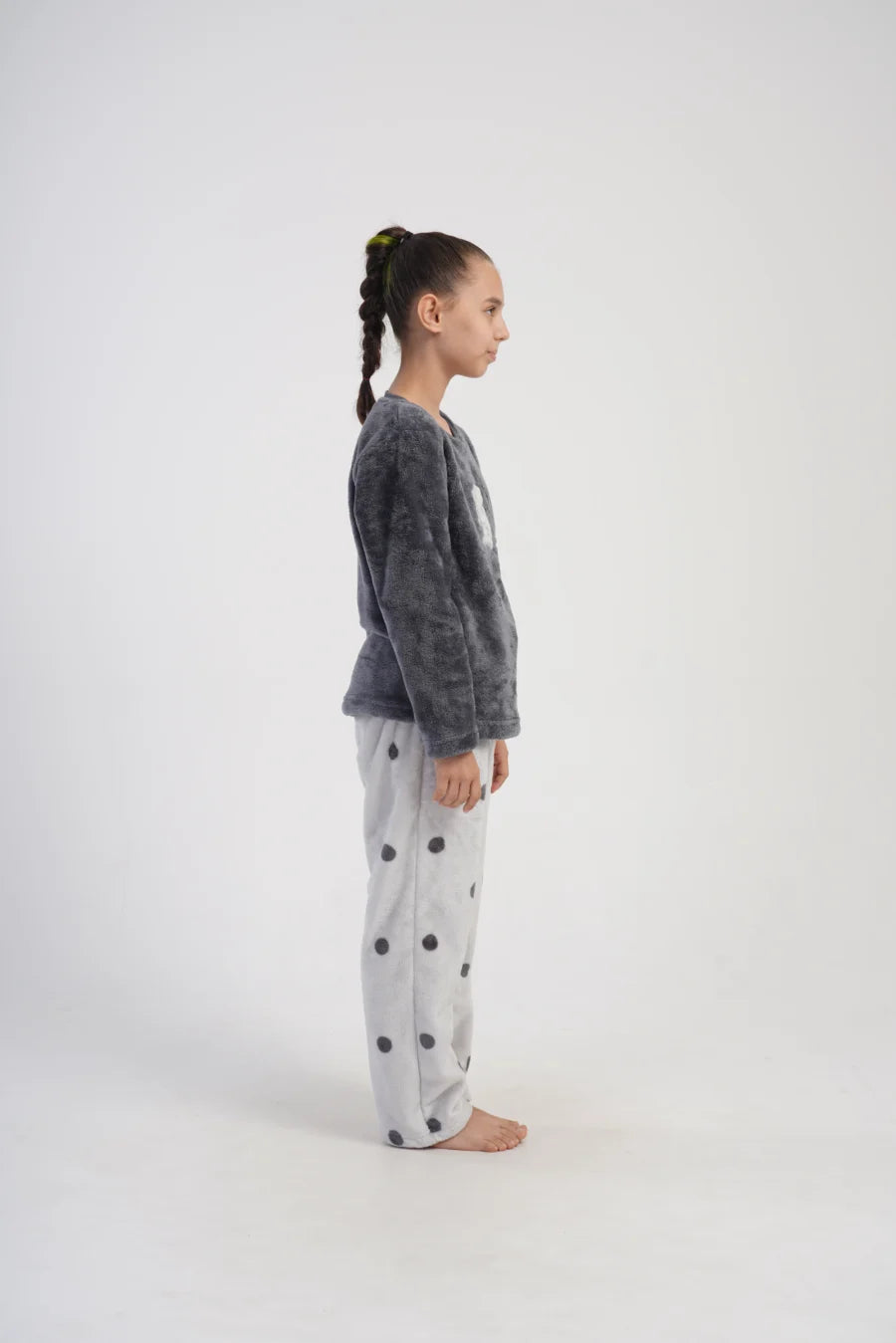 Piżama dziewczęca Vienetta Cute Cats, Szara, r. 128-164