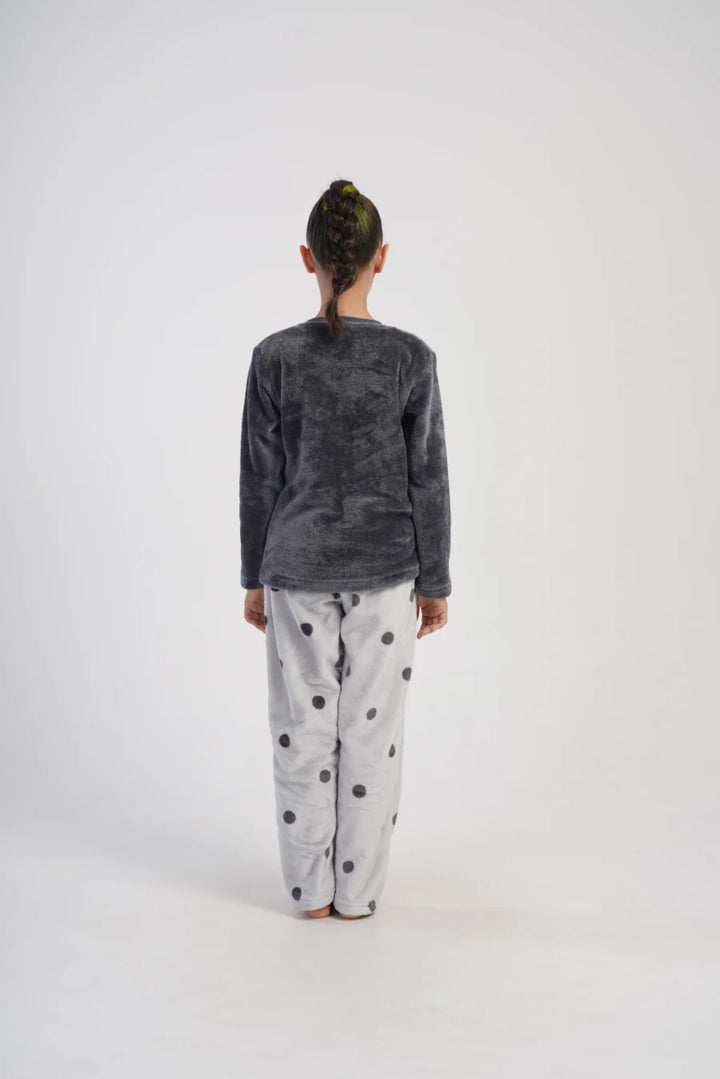 Piżama dziewczęca Vienetta Cute Cats, Szara, r. 128-164