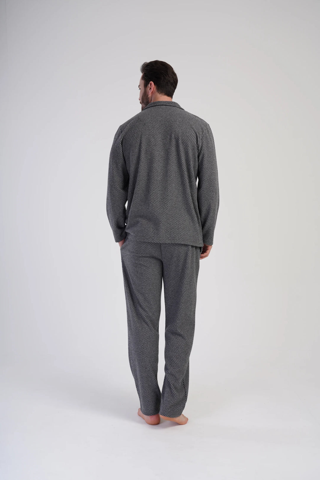 Piżama Męska Vienetta Gray elegance, Szary, r. M-XXL