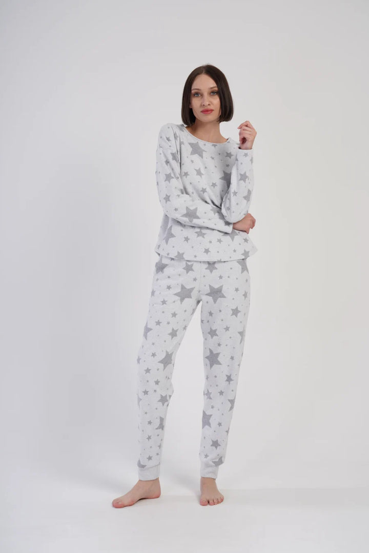 Piżama Damska Vienetta Night Sky, Szary, r. S-XL