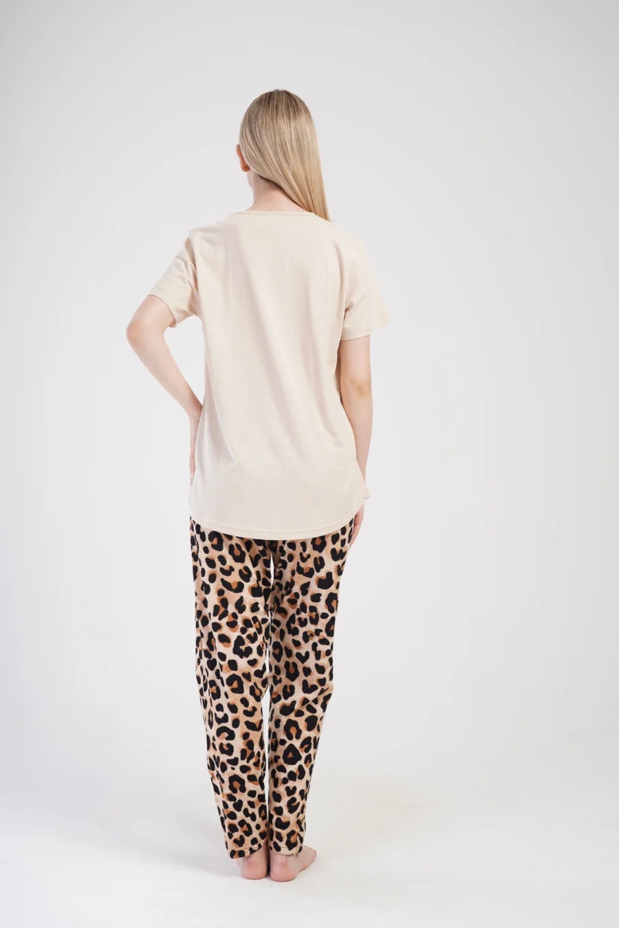 Piżama Damska Vienetta Cool and Kind, Beżowy, r. 1XL-4XL