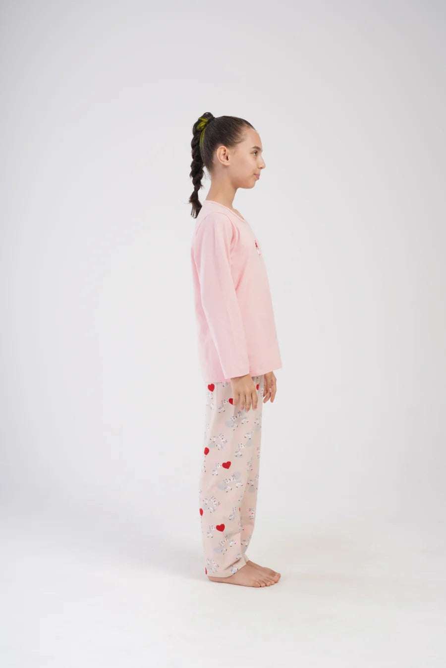 Piżama Dziecięca Vienetta Pink Farm, Różowy, r. 128-158