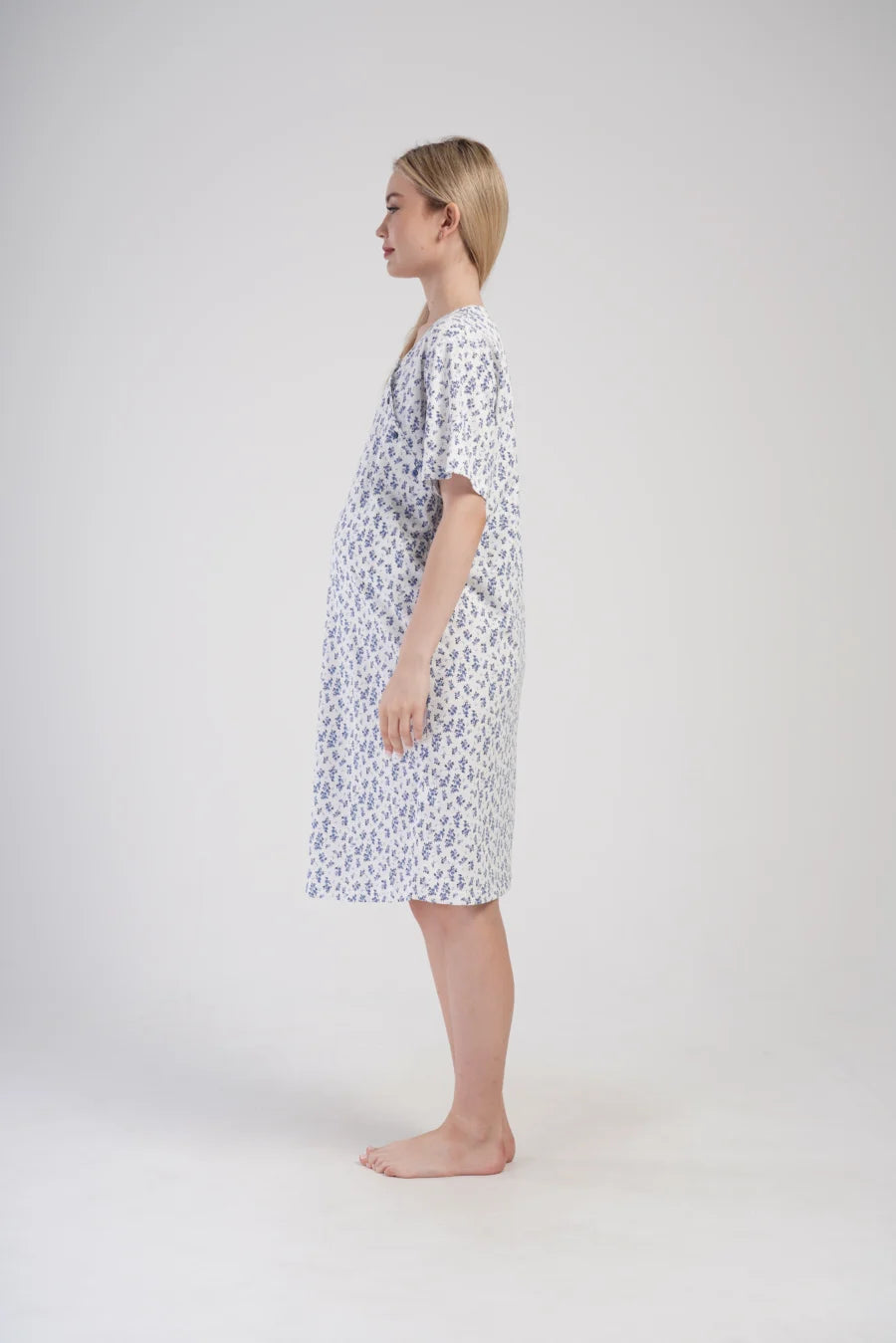 Koszula do Karmienia Vienetta Blue Garden, Niebieska, r. M-XXL