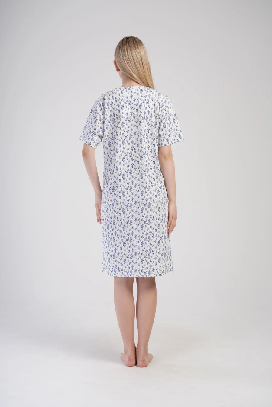 Koszula do Karmienia Vienetta Blue Garden, Niebieska, r. M-XXL