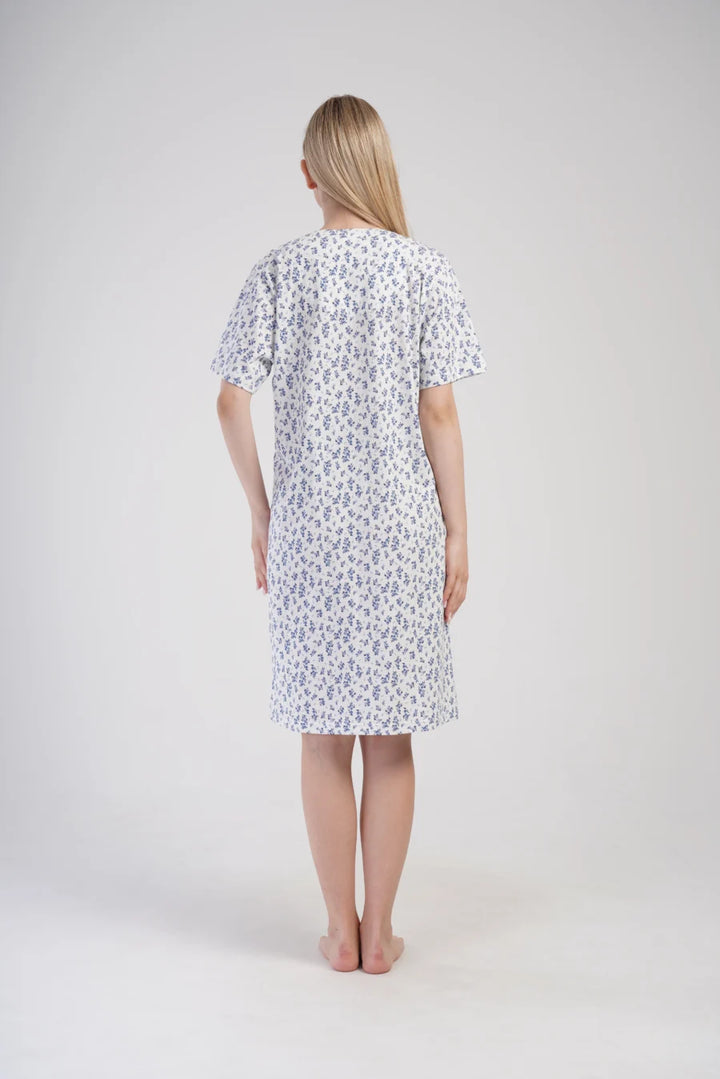 Koszula do Karmienia Vienetta Blue Garden, Niebieska, r. M-XXL