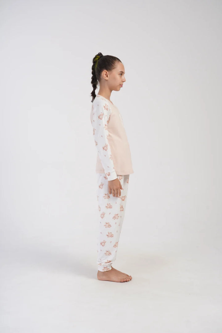 Piżama Dziecięca Vienetta Cute Teddy, Beżowy, r. 128-158