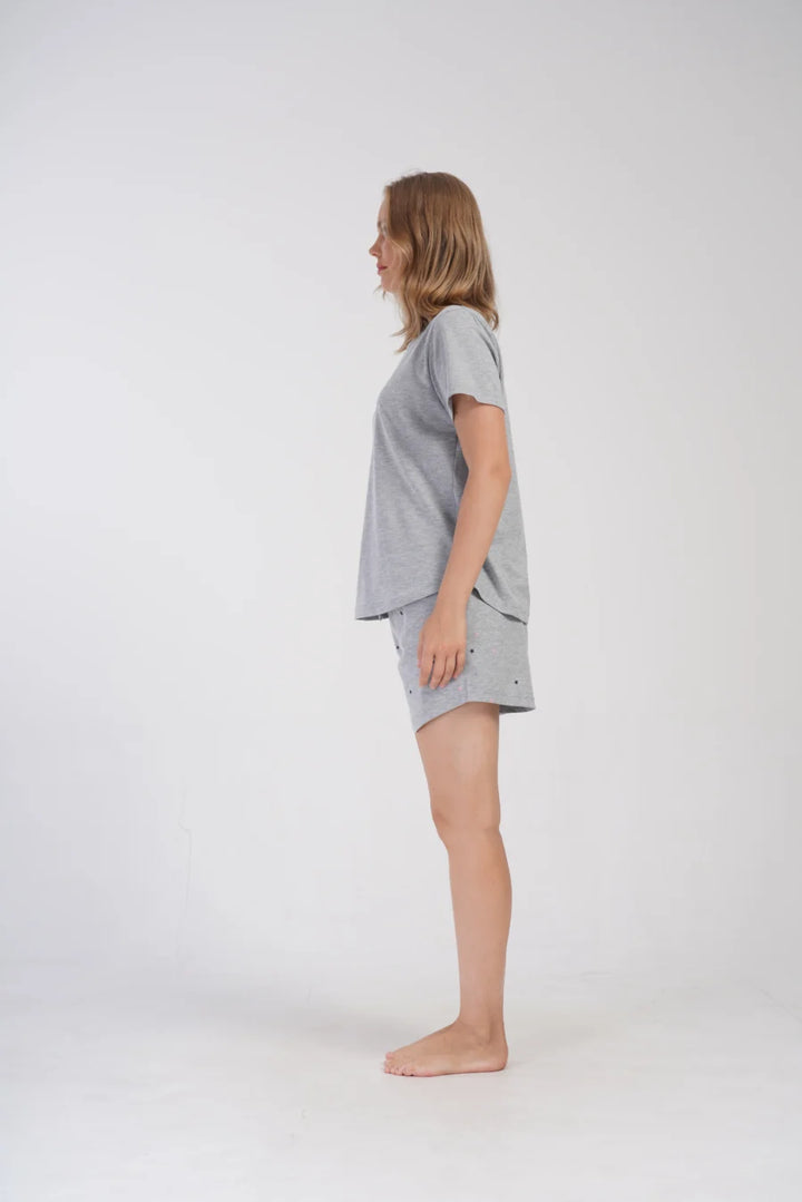 Piżama Damska Vienetta Moon Club, Szary, r. 1XL-4XL