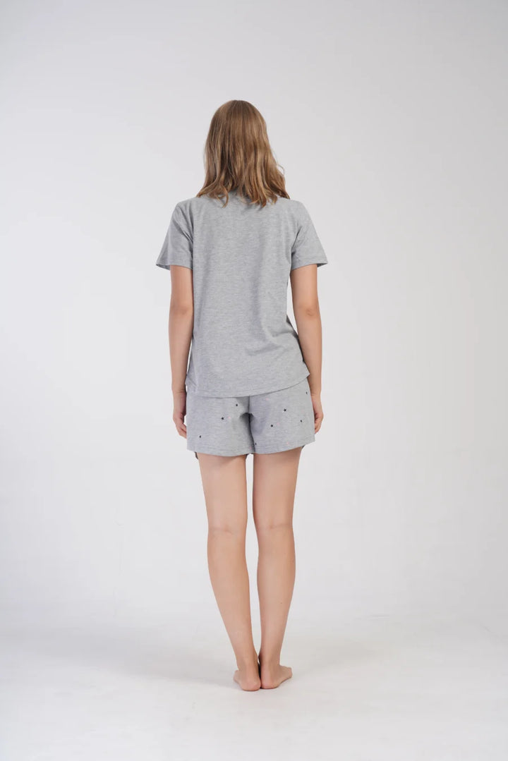 Piżama Damska Vienetta Moon Club, Szary, r. 1XL-4XL