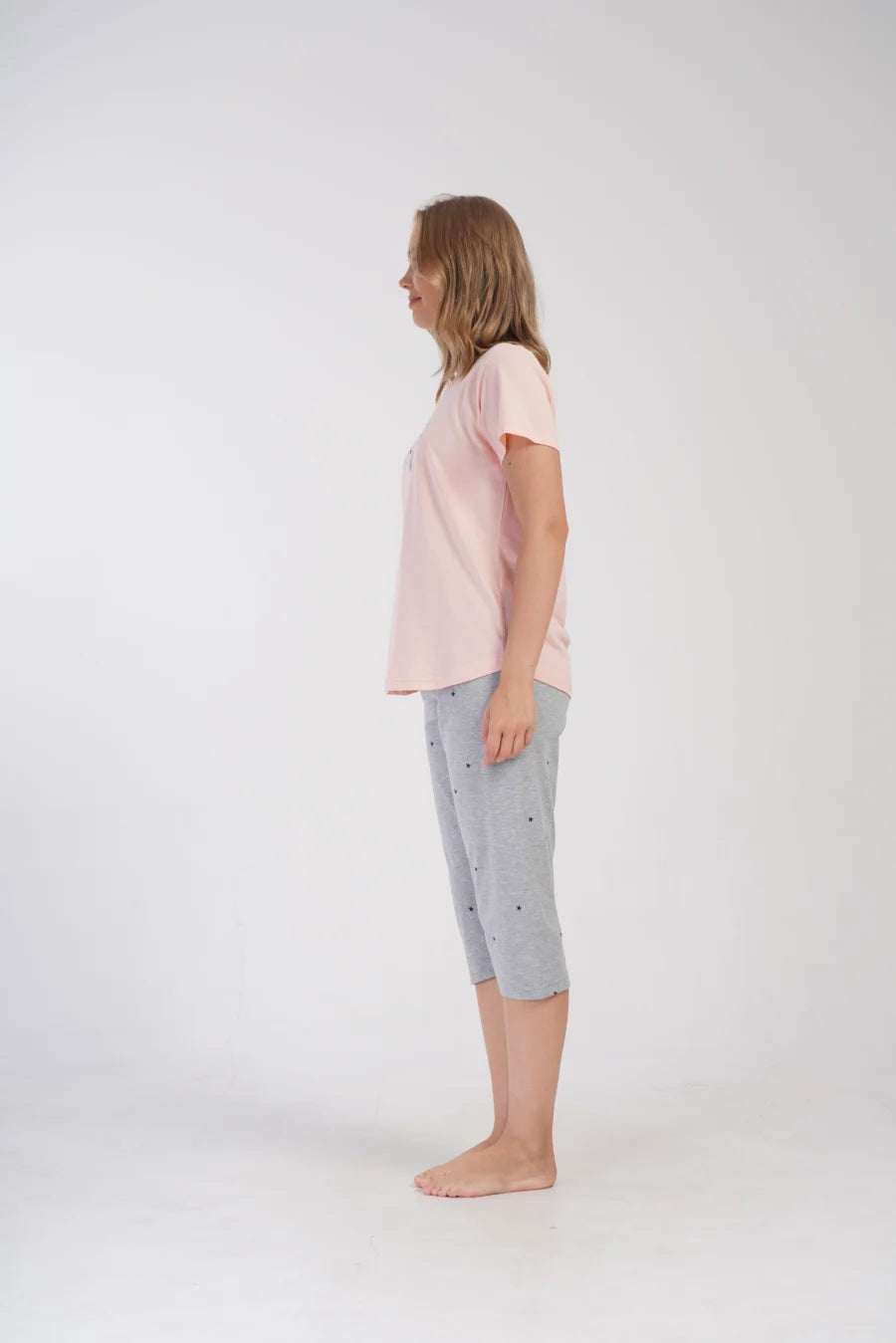 Piżama Damska Vienetta Moon Light Club, Różowy, r. M-XXL