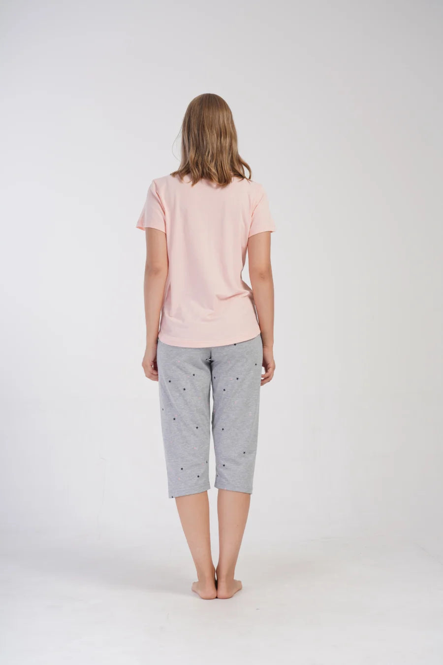 Piżama Damska Vienetta Moon Light Club, Różowy, r. M-XXL