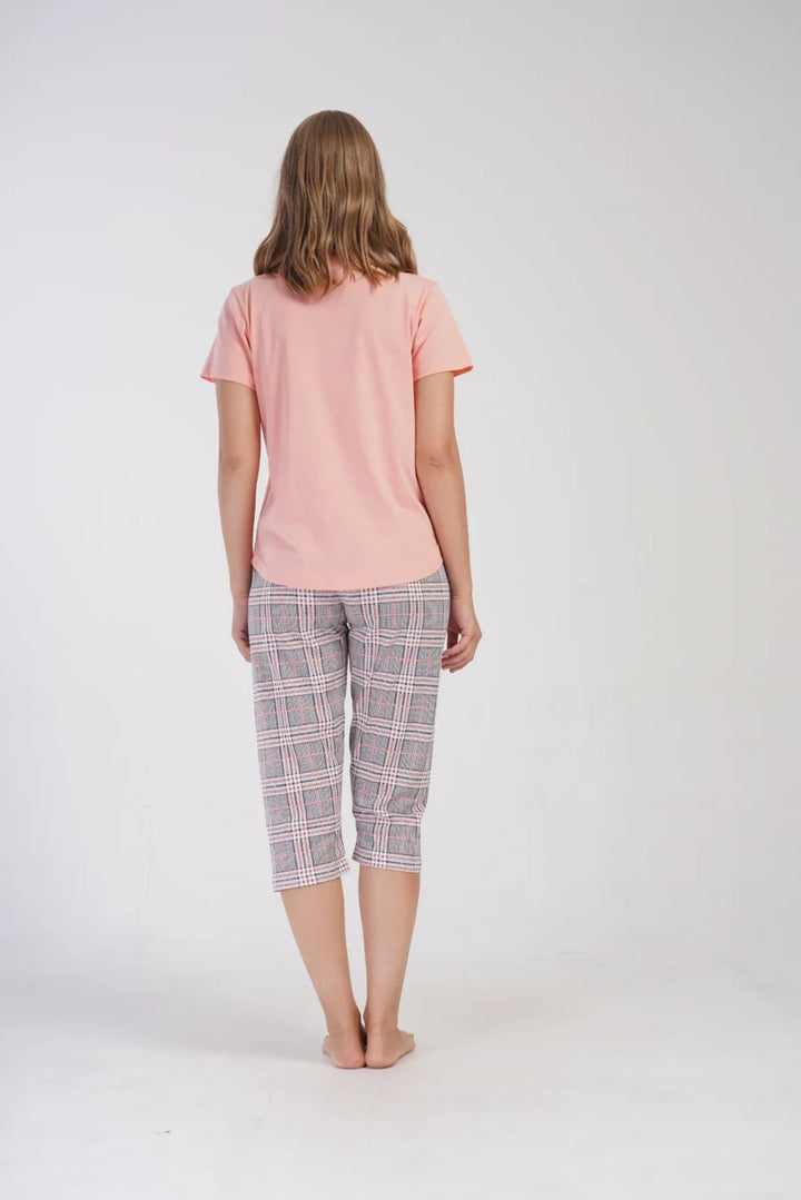 Piżama Damska Vienetta French Fries, Różowy, r. M-XXL