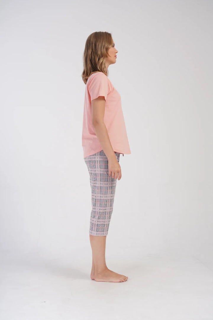 Piżama Damska Vienetta French Fries, Różowy, r. M-XXL