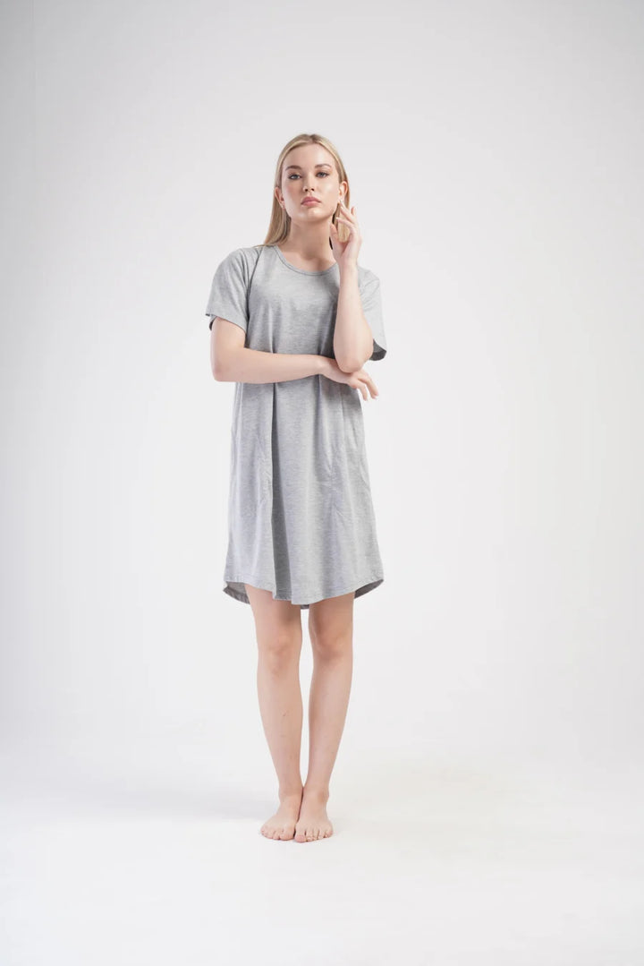 Koszula Nocna Vienetta Classic Comfort, Szary, r. 1XL - 4XL