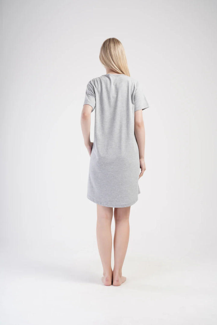 Koszula Nocna Vienetta Classic Comfort, Szary, r. 1XL - 4XL