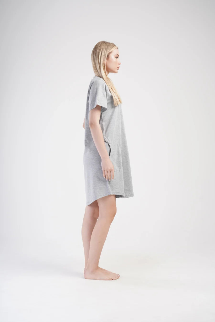 Koszula Nocna Vienetta Classic Comfort, Szary, r. 1XL - 4XL