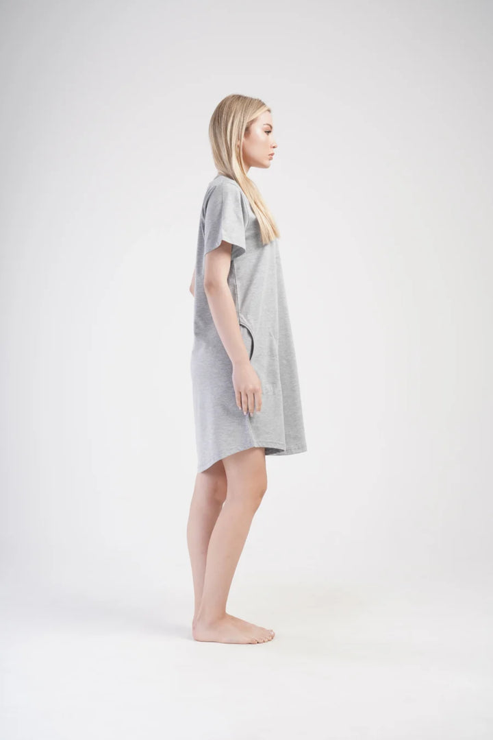 Koszula Nocna Vienetta Classic Comfort, Szary, r. 1XL - 4XL