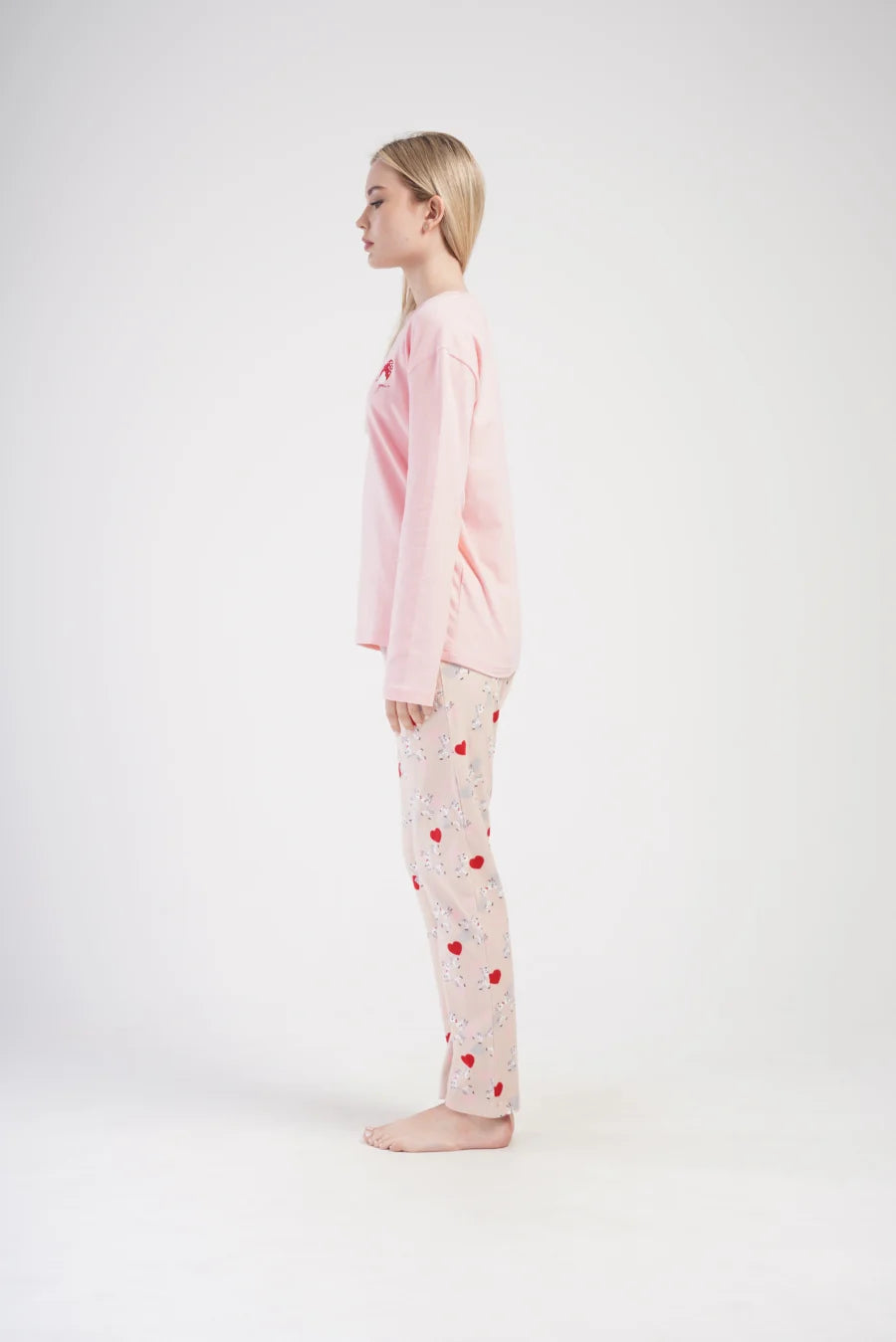 Piżama Damska Vienetta Cute Zebras, Różowy, r. S-XL