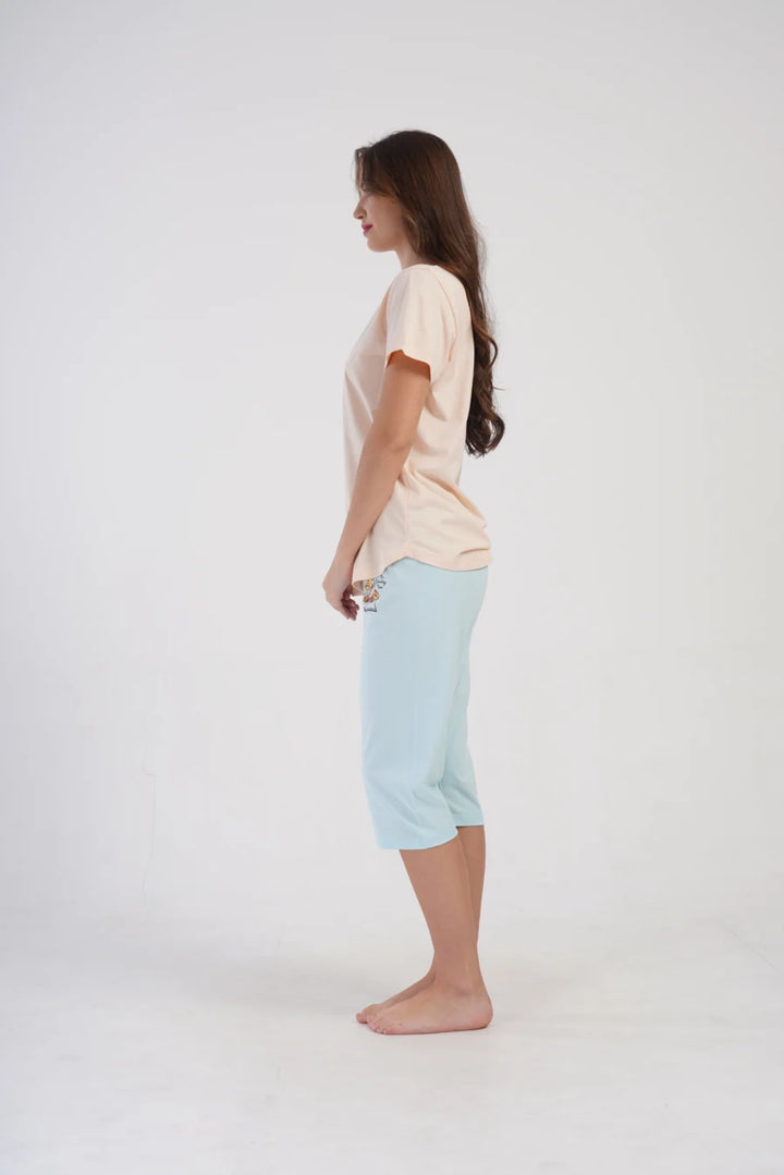 Piżama Damska Vienetta Life is Poetry, Różowy, r. M-XXL