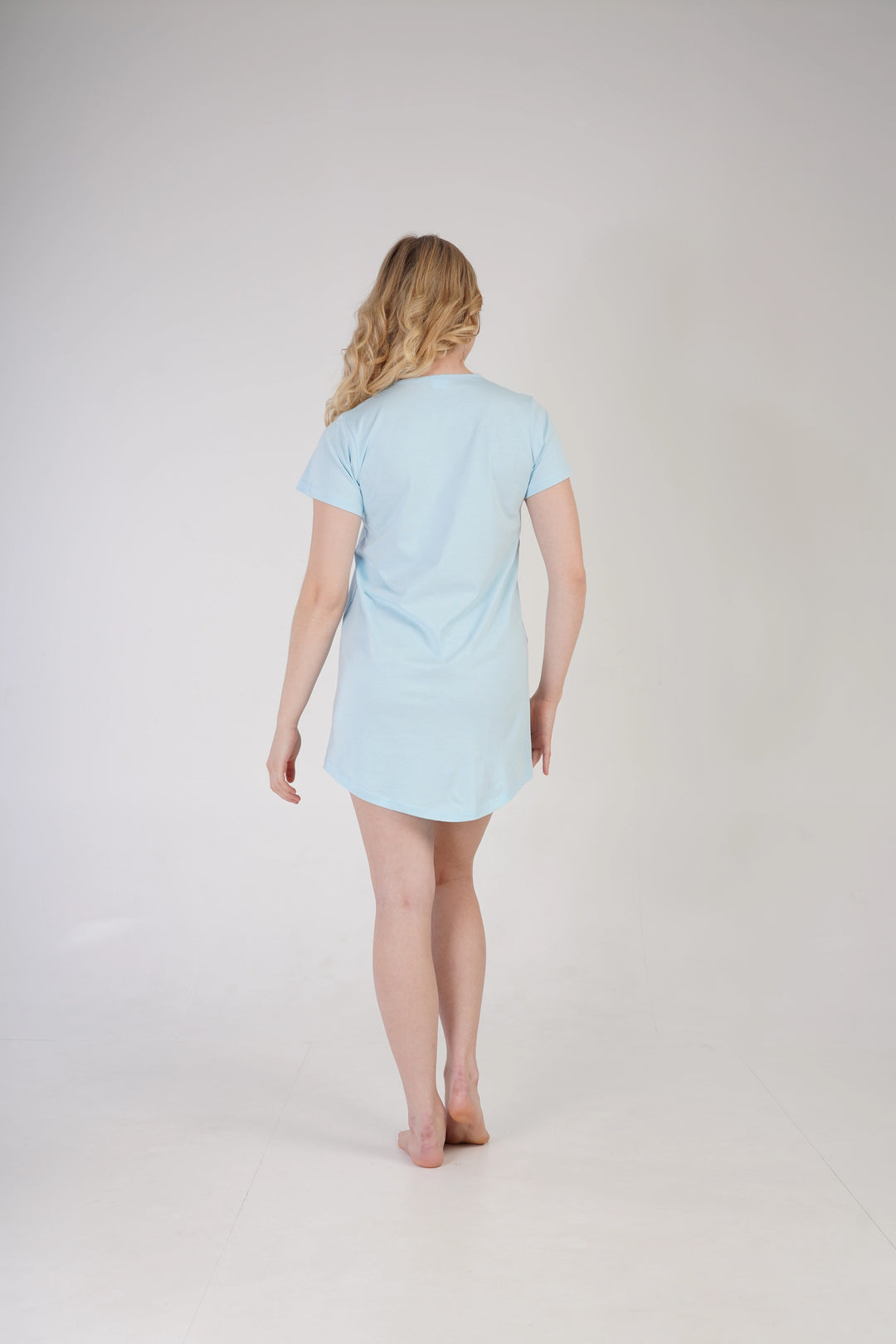 Koszula Nocna Vienetta Funky Panda Blue, niebieska, r. M-XXL