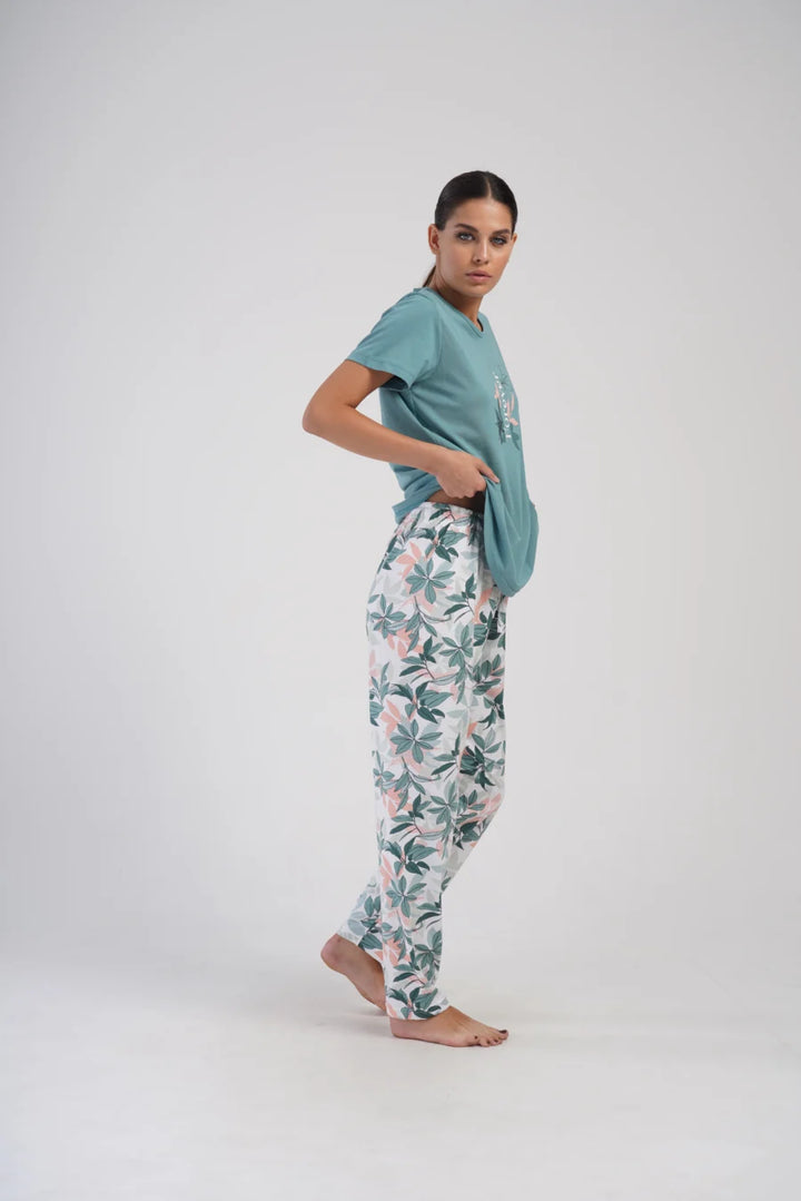 Piżama Damska Vienetta Forever, Zielony, r. 5XL-7XL