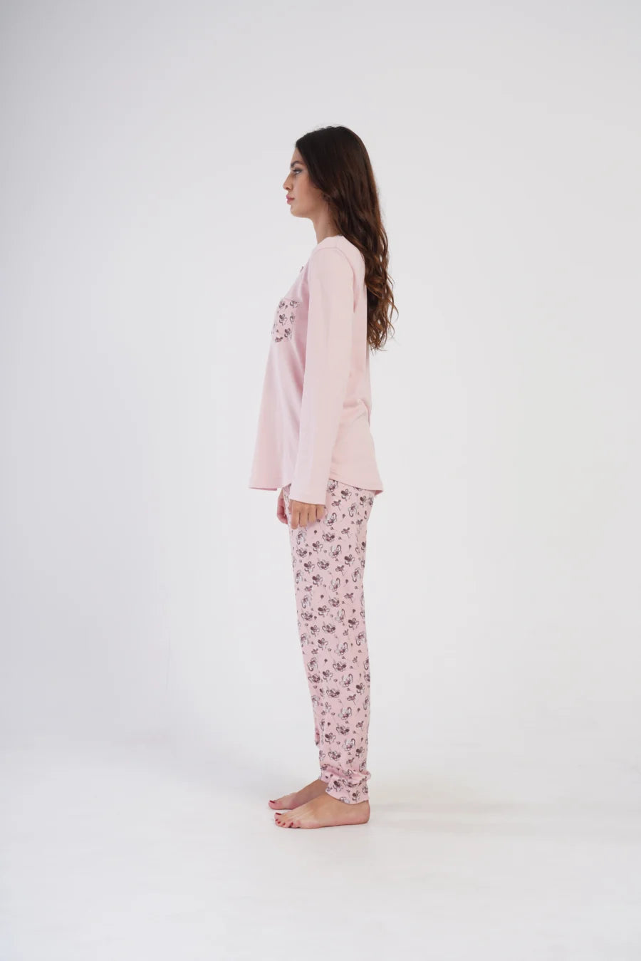 Piżama Damska Vienetta Pink Dreams, Różowy, r. S-XL