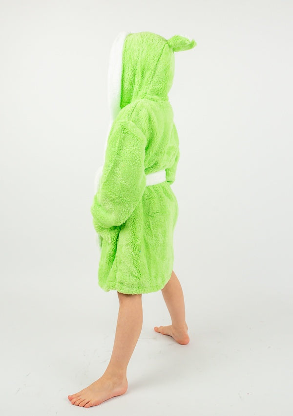 Szlafrok Dziewczęcy Honey Bunny Light Green, zielony, r. 110-134