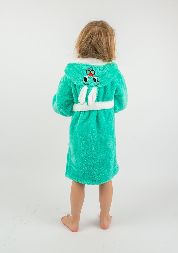 Szlafrok Dziewczęcy Honey Bunny Dark Green, zielony, r. 110-134