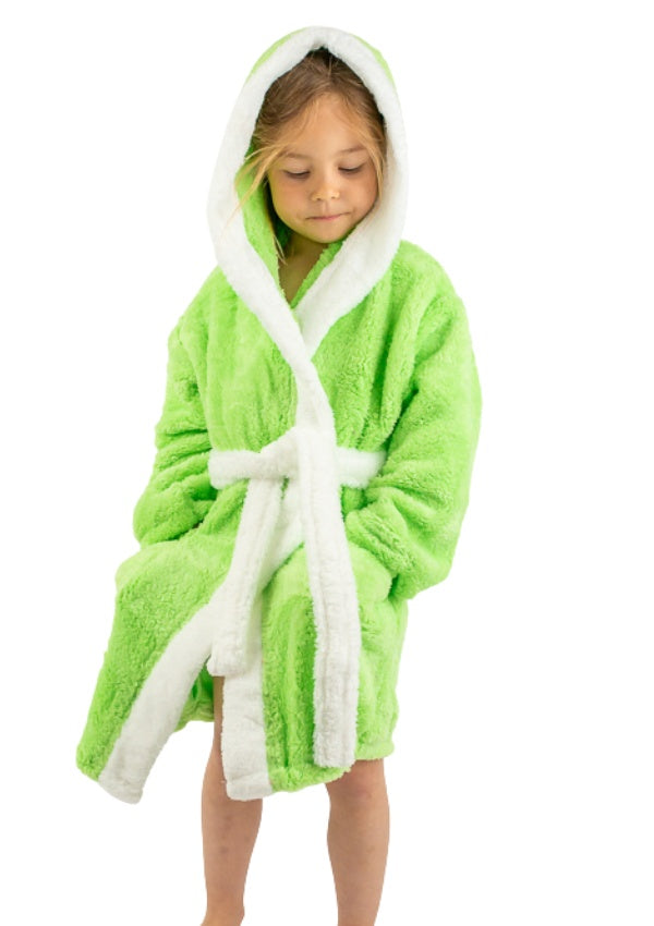 Szlafrok Dziewczęcy Honey Bunny Light Green, zielony, r. 110-134