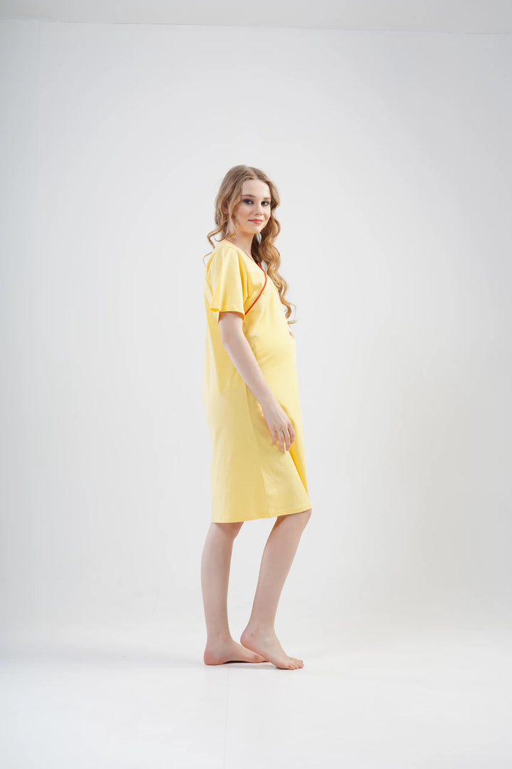 Koszula do Karmienia Vienetta Winter Kitty MAMA, Żółta, r. S-XL